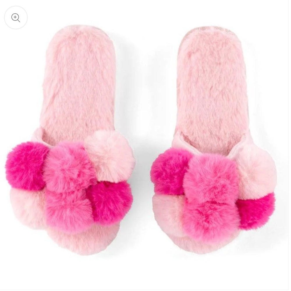 SHIRALEAH- SZ Small/medium 7-8 CARINA Slippers Hot Pink and Light Pinks - Picture 8 of 8